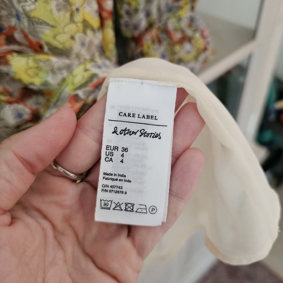 & other stories floral ruffled mini dress cottagecore - Picture 11 of 13